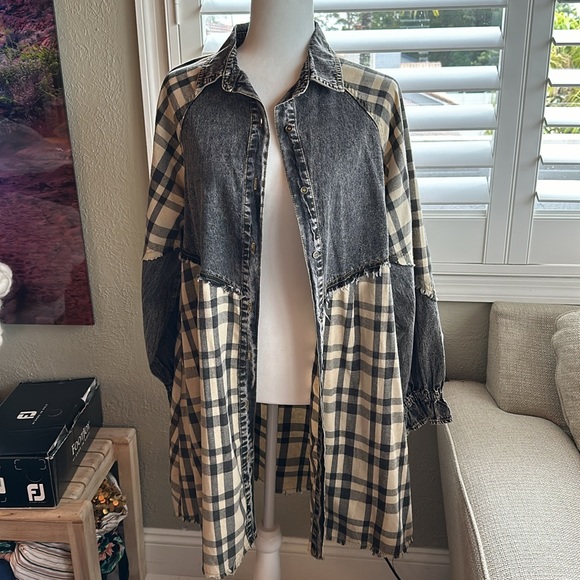 Promesa stone washed denim mini dress Size M - Picture 6 of 10